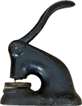 Fully customizable, personalized antique embosser. Upgrade to a different model embosser to better suit your project.